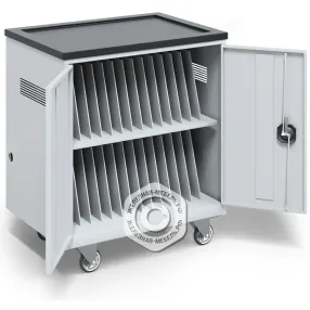 тележка для хранения и зарядки 30 ноутбуков (15,6 дюймов) с электросхемой