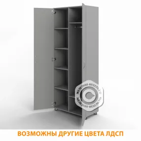 шкаф для одежды шг-25.1 (лдсп серый)