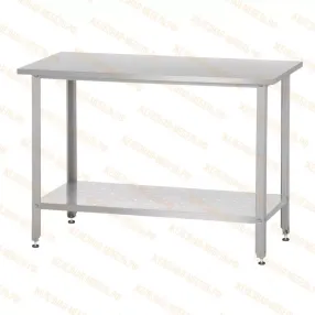 стол производственный спрб 860х1200х600 «base» с перфорированной полкой (без борта)