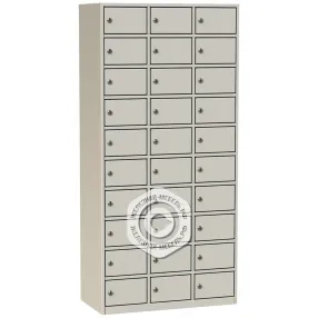 шкаф для обуви на 30 ячеек об-30ид с индивидуальными дверьми