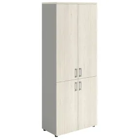 шкаф nw 2080/4 закрытый белое дерево/серый