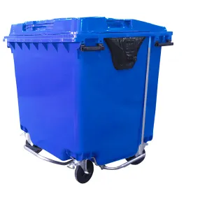 мусорный контейнер 1100 литров на колёсах, с педальным приводом, арт. мкт-1100 пп