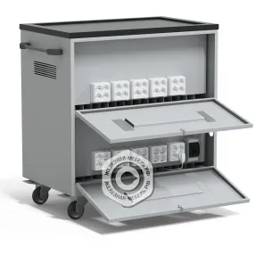 тележка для хранения и зарядки 34 ноутбуков с электросхемой