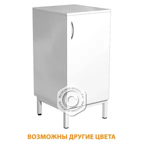 тумба стационарная узкая металлическая тмс-1 (белый)