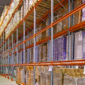 стеллаж паллетный 4500х1800х1100 мм (85.1.5), 3 яруса