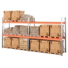 стеллаж паллетный двухсекционный 3500х2700х1100 мм (85.1.5), 2 яруса