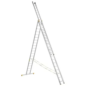 лестница профессиональная трехсекционная алюминиевая 3х20 арт. 9320