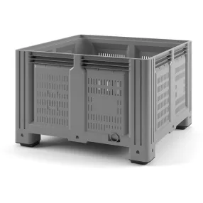 пластиковый контейнер ibox 1130x1130x760 (перфорированный, на ножках) арт. 11.604b.92.ре.с10