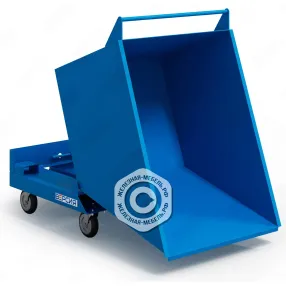 контейнер металлический опрокидывающийся ко-04 на колёсах