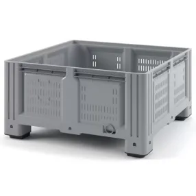 пластиковый контейнер ibox 1130x1130x580 (перфорированный, на ножках) арт. 11.604s.92.ре.с10