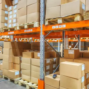 стеллаж паллетный двухсекционный 3500х2700х1100 мм (85.1.5), 2 яруса