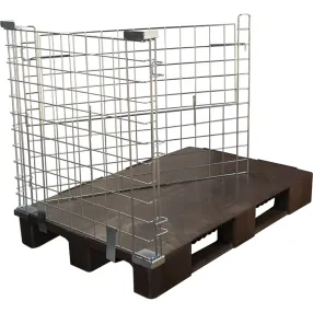 контейнер разборный оцинкованный на паллете 1200х800х1030 мм (арт. кмб)