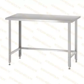 стол производственный спрн 860х1000х600 «norma zn» с полкой-обвязкой (без борта)