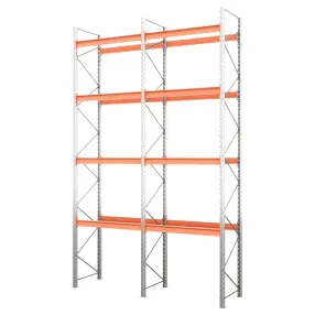 стеллаж паллетный двухсекционный 6000х1800х1100 мм (85.1.5), 4 яруса
