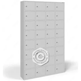 шкаф для обуви на 32 ячейки об-32 с дверьми