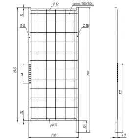калитка сварная (исо евро)