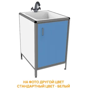 стол-мойка лабораторная med 13.001al (белый)
