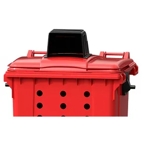 контейнер для мусора 1100 л перфорированный с капюшоном, арт. 22.c19