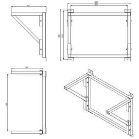 кронштейн для мусоросбросов, крепление к стене