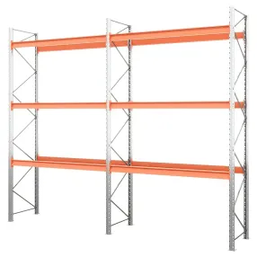 стеллаж паллетный двухсекционный 5000х2700х1100 мм (85.1.5), 3 яруса