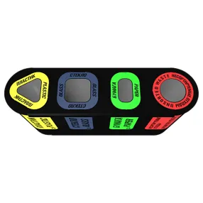 урна для раздельного сбора мусора город 4 секции (4х48л)