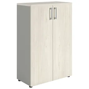 шкаф nw 1280 закрытый белое дерево/серый