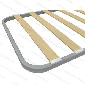 кровать «полукруглая» к6511о спинка d32х32, ложе 1900х700, закруглённое, ламели 12 шт.