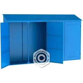 металлический шкаф для рампы о2 (2400х4000х800)