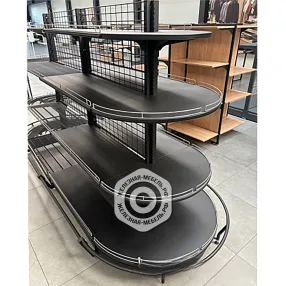 стеллаж торговый торцевой полукруглый 25 серия