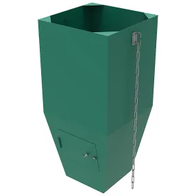 гаситель скорости металлический зеленый, с цепями