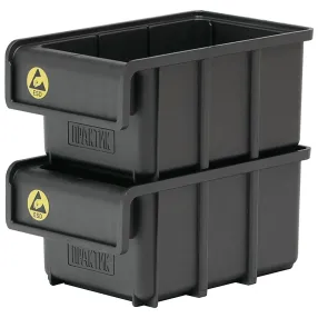 ящик пластиковый практик esd 170x105x80 антистатический