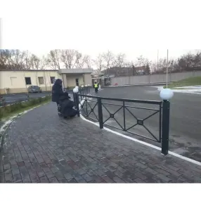 пешеходное ограждение «по-1 крест», горячий цинк