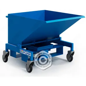 контейнер металлический опрокидывающийся ко-06 на колёсах