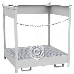 поддон для 4-х бочек штабелируемый пбш-04-01 (открытый)