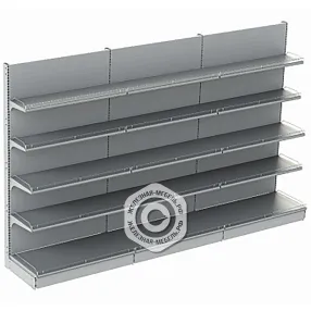 стеллаж торговый пристенный 25 серия