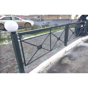 пешеходное ограждение «по-1 крест», горячий цинк