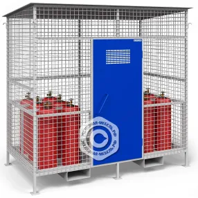 хранилище для газовых баллонов сетчатое сварное хгс-03, настил пвл