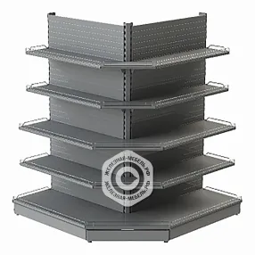 стеллаж торговый внешнего угла 50 серия