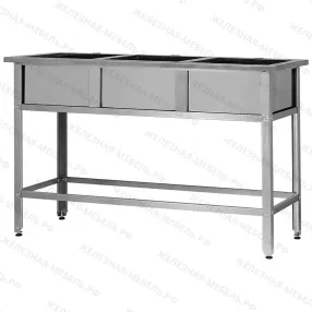 ванна моечная вмср - 500/3 «retail», отв. д/смесит.