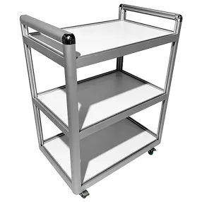 столик лабораторный подкатной med 14.001al (белый)