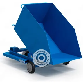 контейнер металлический опрокидывающийся ко-02 на колёсах